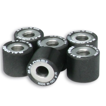 Rodillos de variador MALOSSI 25x22.2mm 22gr - 6 piezas- motoscamaralwe
