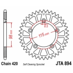 Corona JT SPROCKETS aluminio ultraligera autolimpiable 894 - Paso 420 - motoscamaralweb.com