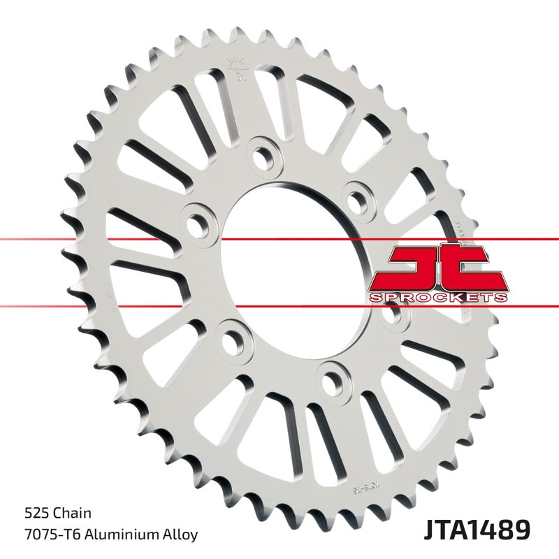 Corona JT Aluminio negro JT 1489 con 44 dientes - motoscamaralweb.com Corona JT Aluminio negro JT 1489 con 44 dientes - motoscamaralweb.com