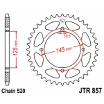 Corona JT SPROCKETS acero estándar 857 - Paso 520 - motoscamaralweb.com