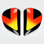 Cubiertas laterales ARAI (Sistema SuperAdSis J). SCHWANTZ´95 Réplica (Modelos: CHASER-V/PRO) - motoscamaralweb.com