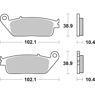 Pastillas de freno sinterizadas Brembo 07096XS - motoscamaralweb.com