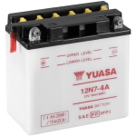 Batería YUASA 12N7-4A Dry charged (sin electrolito) - motoscamaralweb.com