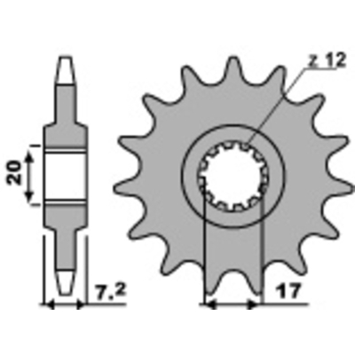 Kit cadena EK/PBR 420SR 11/58 - corona ultraligera - motoscamaralweb.com