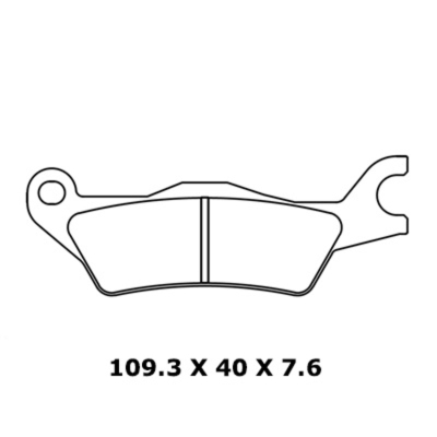 Juego de pastillas sinterizadas CL BRAKES (1258A3+) - motoscamaralweb.com