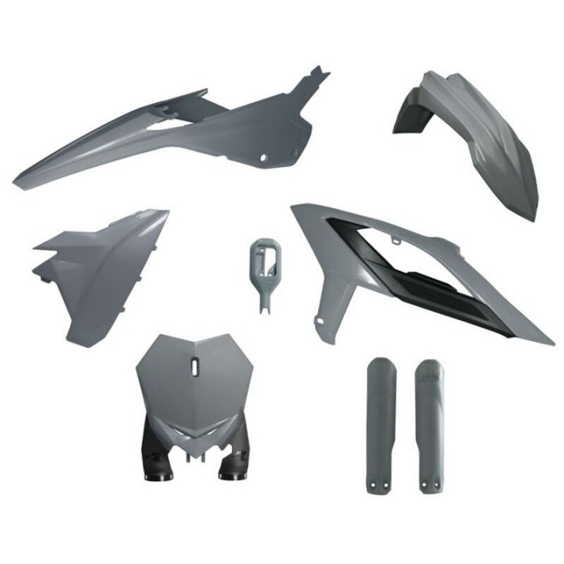 Kit de plástica RACETECH (6 piezas) - Gris - motoscamaralweb.com Kit de plástica RACETECH (6 piezas) - Gris - motoscamaralweb.com