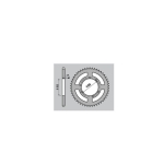 Corona PBR acero C45 estándar 4390 - 428 - motoscamaralweb.com