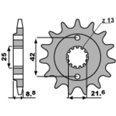 Piñón PBR acero estándar 525 - 520 - motoscamaralweb.com