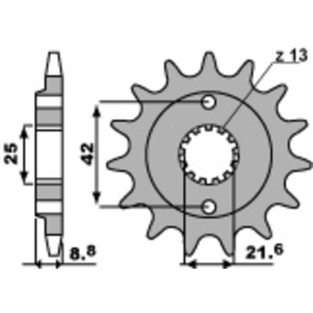 Piñón PBR acero estándar 525 - 520 - motoscamaralweb.com