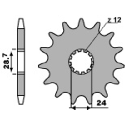 Piñón PBR acero estándar 526 - 530 - motoscamaralweb.com