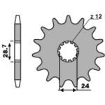 Piñón PBR acero estándar 526 - 530 - motoscamaralweb.com