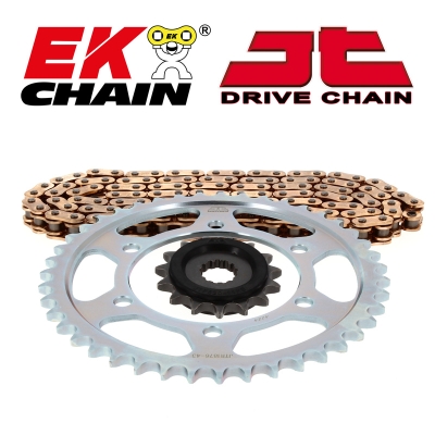 Kit de cadena EK/JT 520SRX2 15/45 - corona ultraligera - motoscamaralweb.com