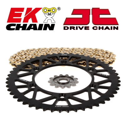 Kit de cadena EK/JT 520MRD7 13/52 - corona ultraligera - motoscamaralweb.com