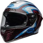Casco BELL Race Star DLX Flex - Xenon Gloss Red/Silver - motoscamaralweb.com