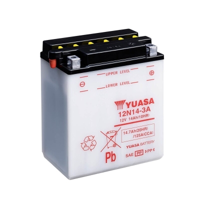 Batería YUASA 12N14-3A Combipack (con electrolito) - motoscamaralweb.com