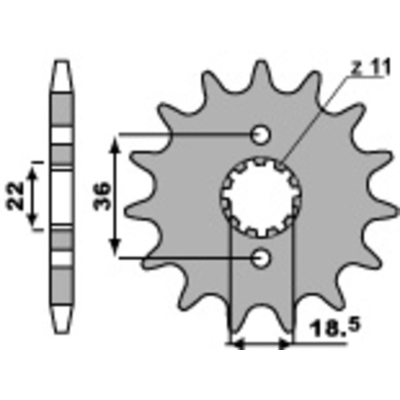 Piñón PBR acero estándar 2506 - 520 - motoscamaralweb.com