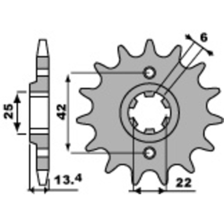 Piñón PBR acero estándar 291 - 525 - motoscamaralweb.com