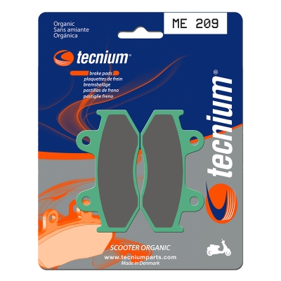 Pastillas de freno Tecnium Scooter orgánicas ME209 - motoscamaralweb.com