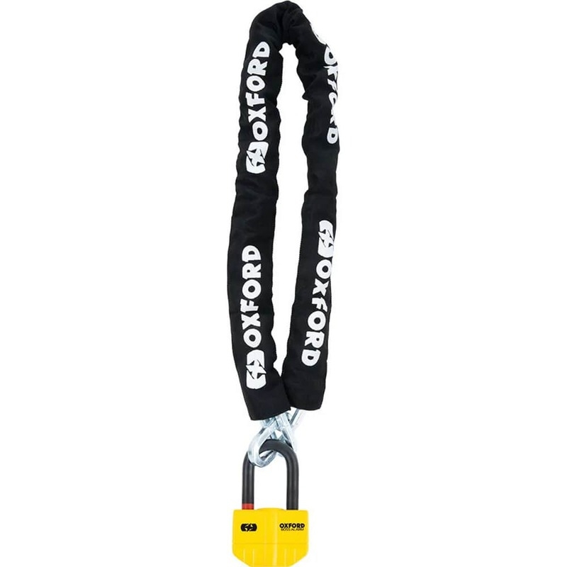 Candado con alarma OXFORD Boss Alarm 14mm x 12 mm + Cadena 2.0 m - motoscamaralweb.com Candado con alarma OXFORD Boss Alarm 14mm x 12 mm + Cadena 2.0 m - motoscamaralweb.com
