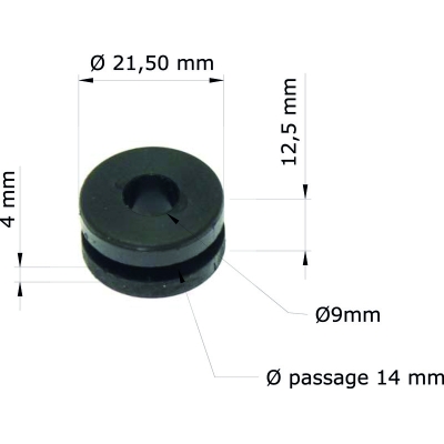 Silentblock TOURMAX - Honda XR650L 01-08/XR250L 91-96 61103-357-000 GRM-101/10 (set de 10) - motoscamaralweb.com