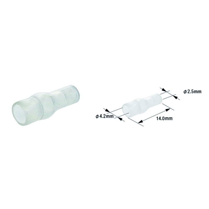 Manguitos aislantes para terminales de cable macho ETP-01 TOURMAX - 100 unidades - motoscamaralweb.com