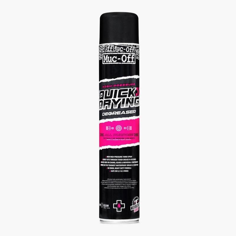 Limpiador desengrasante para cadenas de moto MUC-OFF High-Pressure - Pack spray 750 ml x6 - motoscamaralweb.com Limpiador desengrasante para cadenas de moto MUC-OFF High-Pressure - Pack spray 750 ml x6 - motoscamaralweb.com