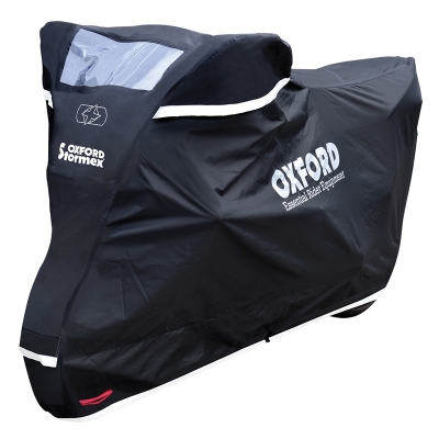 Funda de moto para exterior OXFORD Stormex - Moto / Scooter - Negro - S - motoscamaralweb.com