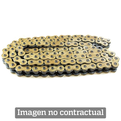 Cadena DID 428VX con 118 eslabones oro/negro - motoscamaralweb.com