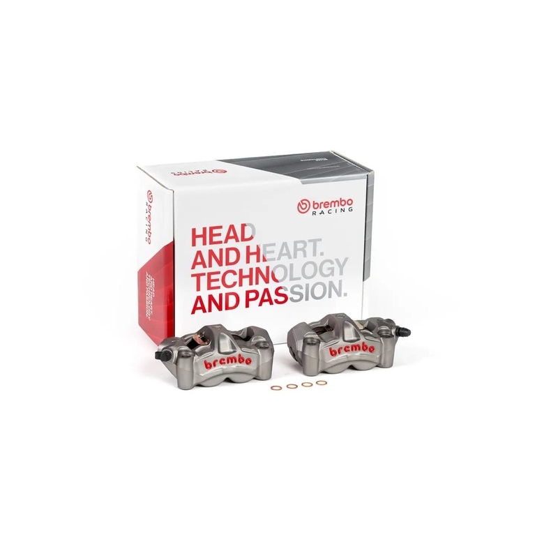 Pinza de freno delantero radial BREMBO UPGRADE M50 4 pistones Ø30 mm - motoscamaralweb.com Pinza de freno delantero radial BREMBO UPGRADE M50 4 pistones Ø30 mm - motoscamaralweb.com