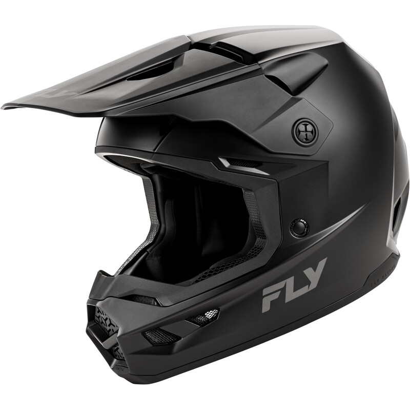 Casco infantil FLY RACING Kinetic Solid - Negro mate - motoscamaralweb.com