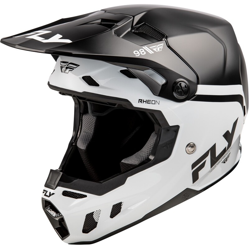 Casco FLY RACING Formula CC Objective - Negro / Blanco - motoscamaralweb.com