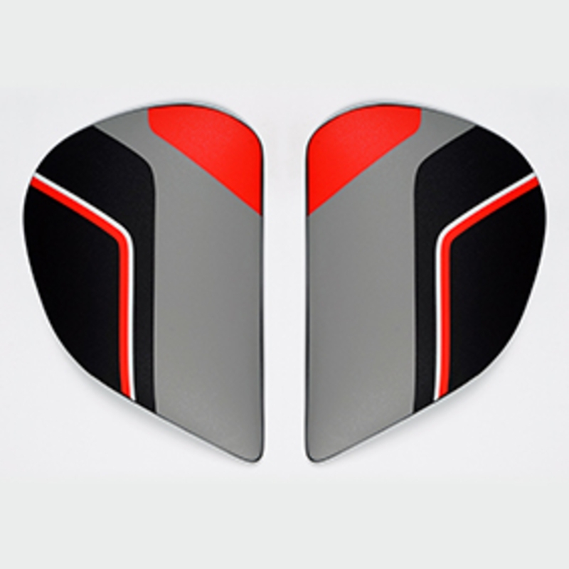 Cubiertas laterales ARAI (Sistema SuperAdSis J). SENSE Rojo (Modelos: AXCES-3) - motoscamaralweb.com