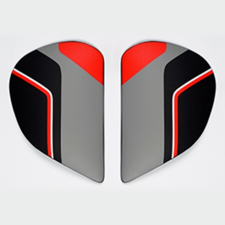 Cubiertas laterales ARAI (Sistema SuperAdSis J). SENSE Rojo (Modelos: AXCES-3) - motoscamaralweb.com