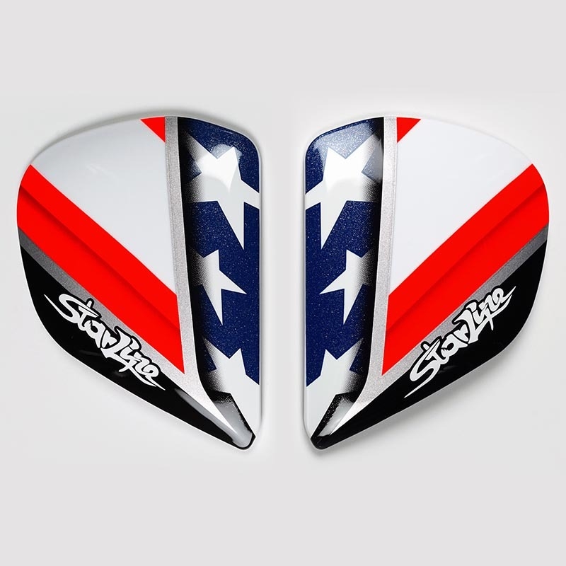 Cubiertas laterales ARAI HAYDEN Réplica (Compatible sistema VAS-V) - motoscamaralweb.com
