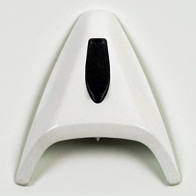 Ventilación frontal Central ARAI (DELTA DUCT-5). Blanco Diamante - motoscamaralweb.com