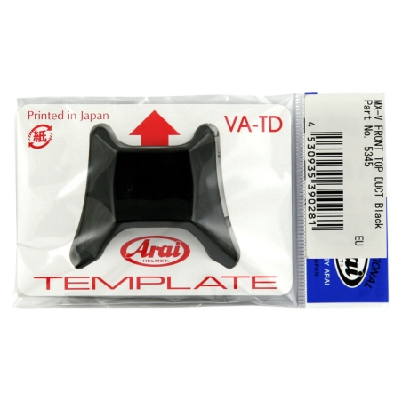 Ventilación frontal ARAI (Casco MX-V). Negro - motoscamaralweb.com