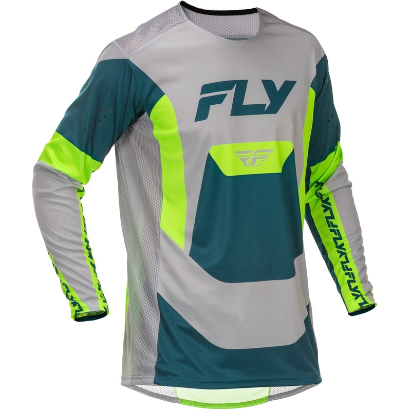 Camiseta FLY RACING Lite - gris/Lime/Teal - motoscamaralweb.com