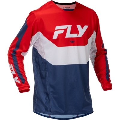 Camiseta FLY RACING Kinetic - rojo/blanco/azul - motoscamaralweb.com