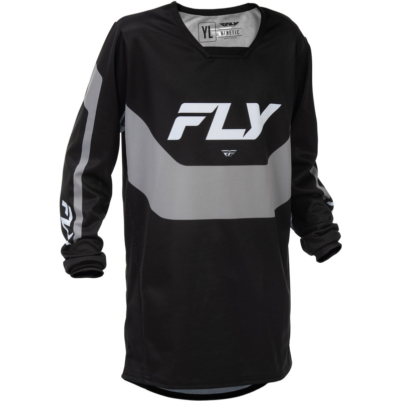 Camiseta infantil FLY RACING Kinetic - negro/gris - motoscamaralweb.com