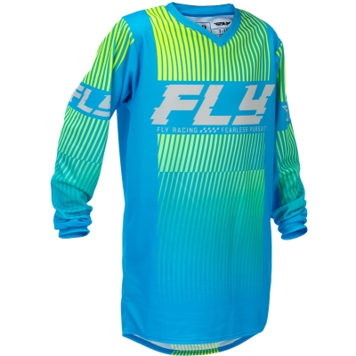 Camiseta infantil FLY RACING F-16 - azul/amarillo - motoscamaralweb.com