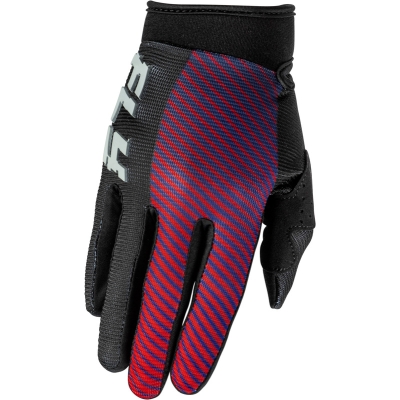 Guantes infantiles FLY RACING F-16 - negro/rojo/violeta - motoscamaralweb.com