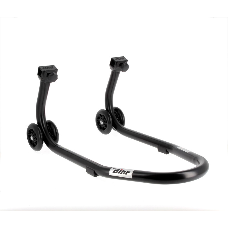 Caballete delantero BIHR Home Track color negro mate y ruedas negras - motoscamaralweb.com