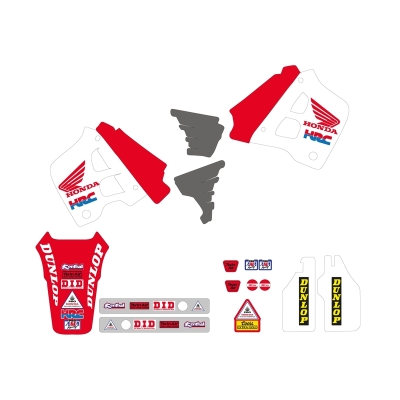 Kit adhesivos TECNOSEL Team Honda USA 1991 - motoscamaralweb.com