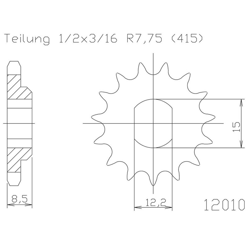 Piñon ESJOT Acero 50-12010 9 dientes - motoscamaralweb.com