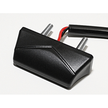 Luz de matrícula LED HIGHSIDER smart - negro - 1 pieza - motoscamaralweb.com