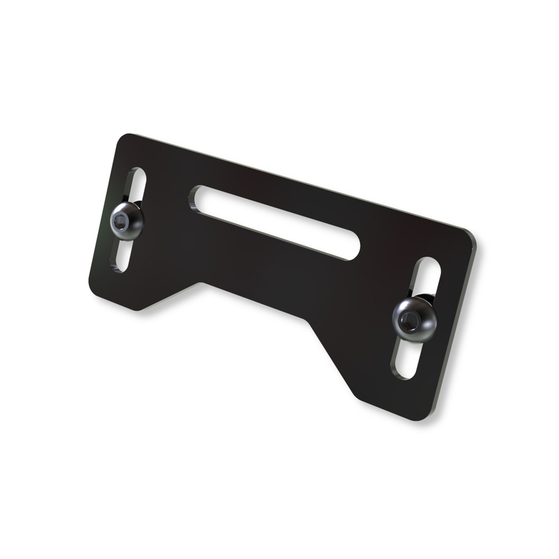 Placa de montaje HIGHSIDER pro - negro - 1 pieza - motoscamaralweb.com