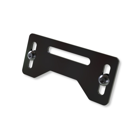 Placa de montaje HIGHSIDER pro - negro - 1 pieza - motoscamaralweb.com