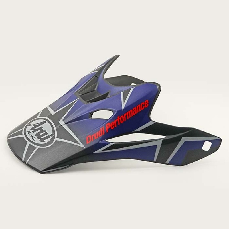 Visera ARAI MX-V - Stars &amp;amp; Stripes Naranja - motoscamaralweb.com