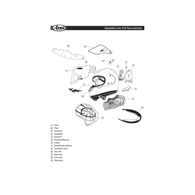 Cubiertas laterales ARAI MAVERICK GP Réplica (Compatible sistema VAS-V) - motoscamaralweb.com