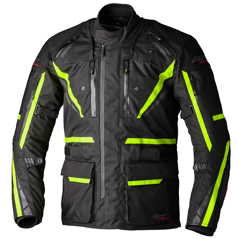 Chaqueta textil RST Pro Series Paragon 7 CE hombre - Negro / Amarillo Flúor - motoscamaralweb.com
